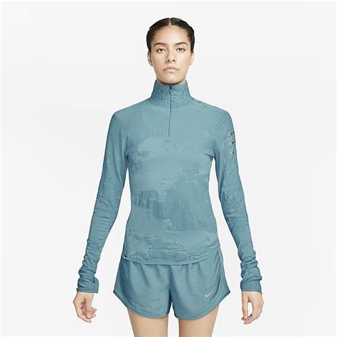 nike langarm running damen halbreißverschluss|Damen Langarm shirts .